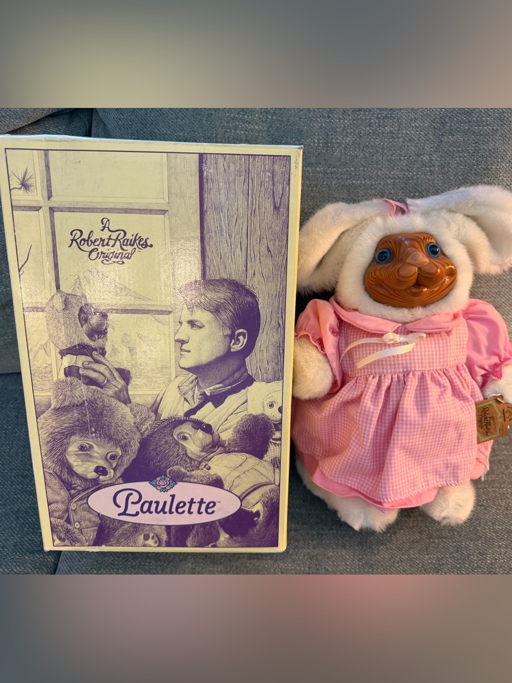 1992 Robert Raikes Paulette Easter Bunny #5091/7500 Box COA Signed